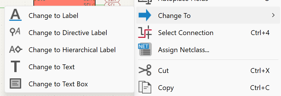 Converting nets to hierarchical labels